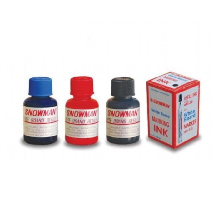 

Snowman White Board Marker Refill Ink WBI-20 / Tinta Refill / Isi Ulang Tinta Spidol DiM