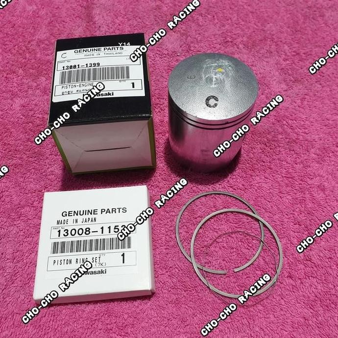 PISTON SEHER + RING KODE C NINJA 150 R RR ORIGINAL KAWASAKI