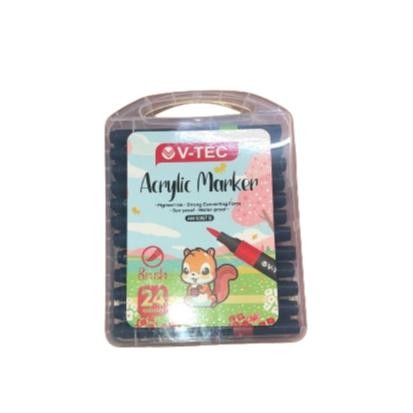 

V-TEC ACRYLIC MARKER BRUSH 24 COLOR (AM 5367 B) DiM