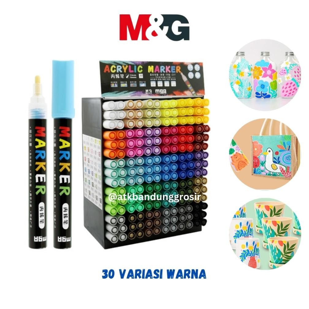 

Acrylic Marker M&G 30 Pilihan Warna Spidol Marker Multifungsi Segala Permukaan Kaca Kayu Plastik batu Akrilik Kain Paint Marker Spidol Akrilik APL976D9 - Satuan- SHSNP DiM