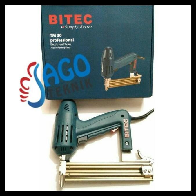 

TERMURAH AIR NAILER LISTRIK TM30 BITEC STAPLES I / MESIN PAKU TEMBAK LISTRIK !!!!!!