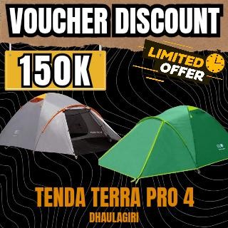 Tenda Camping Dhaulagiri Terra Pro 4 Kapasitas 4 Orang Double Layer - Frame Alloy - Tenda Camping Te