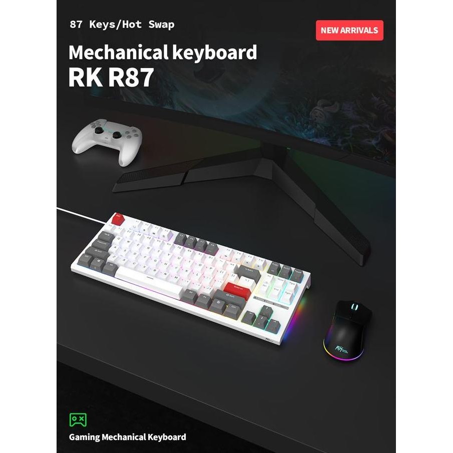 Royal Kludge RKR87 / RK-R87 / RK-87 / RK87 Hotswap Mechanical Keyboard