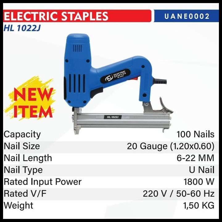 

TERBARU AIR NAILER LISTRIK ELECTRIC STAPLES HNL HL 1022 J AIR NAILER U !!