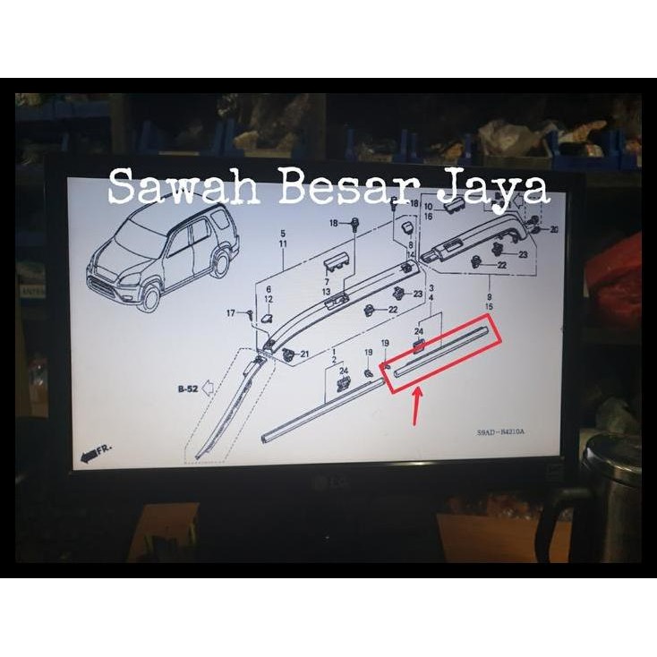 HOT DEAL WEATHER STRIP - KARET PELIPIT PLIPIT LIST LIS GARNISH BAWAH KACA PINTU LUAR BELAKANG TENGAH