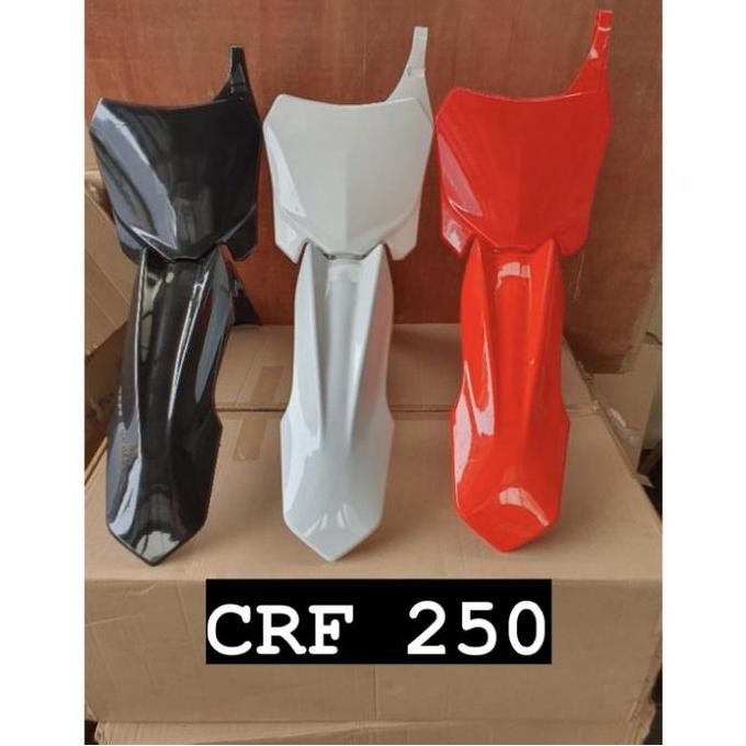 PAKET SPAKBOR DEPAN CRF 250 DAN PAPAN NOMOR CRF 150/250 merk HRV