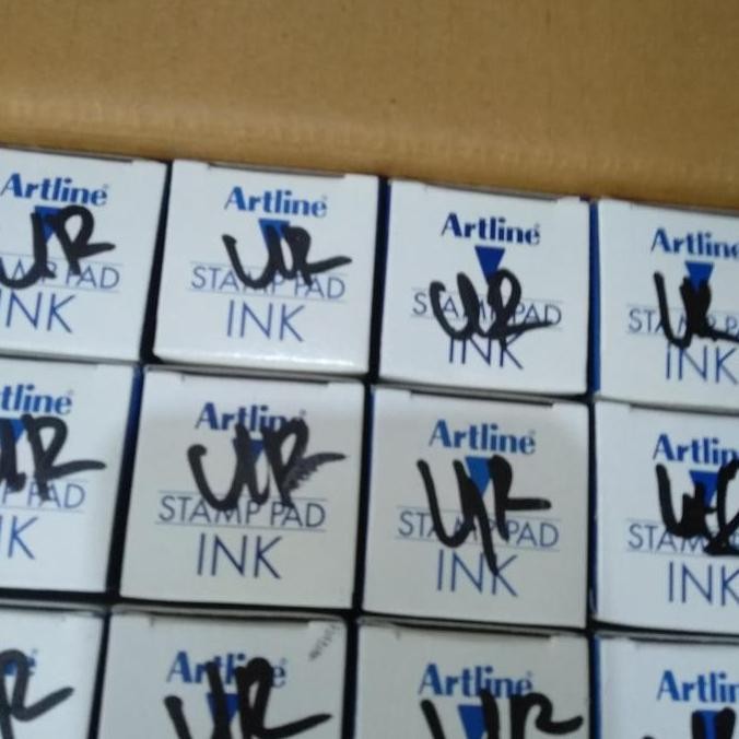 

Artline stamp pad ink reffil warna biru & ungu | tinta stempel artline murah