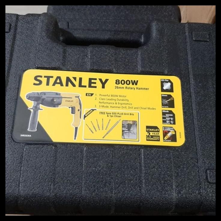GRATIS ONGKIR MESIN BOR IMPACT STANLEY SHR 263 KA / IMPACT DRILL STANLEY SHR263KA 