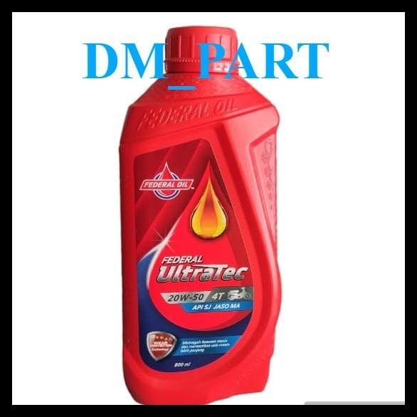 HOT DEAL OLI MOTOR FEDERAL ULTRATEC 800 ML 20W-50 FEDERAL ULTRATEC 0.8L BEBEK SUPRA BLADE VEGA SMASH