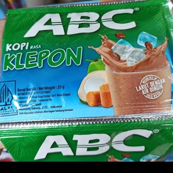 

Kopi Abc Klepon 1Renceng @ 10 Sachet