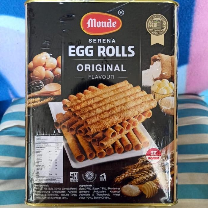 

Monde Serena Egg Roll Original 600 Gr - Cookies Kaleng 600G
