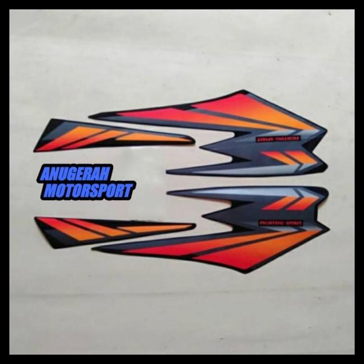 DISKON (ORI) STRIPING RX  KING HITAM  ORANGE 2002 KUALITAS ORIGINAL 