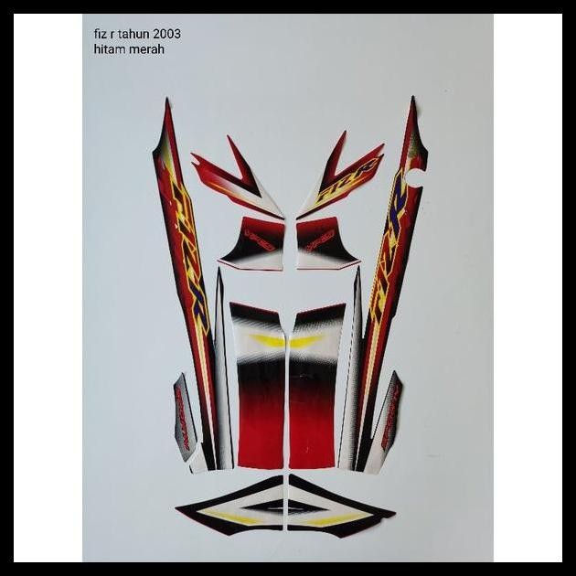 DISKON (ORI) STRIPING ORI YAMAHA FIZ R TH 2003HITAM MERAH KUALITAS ORIGINAL 