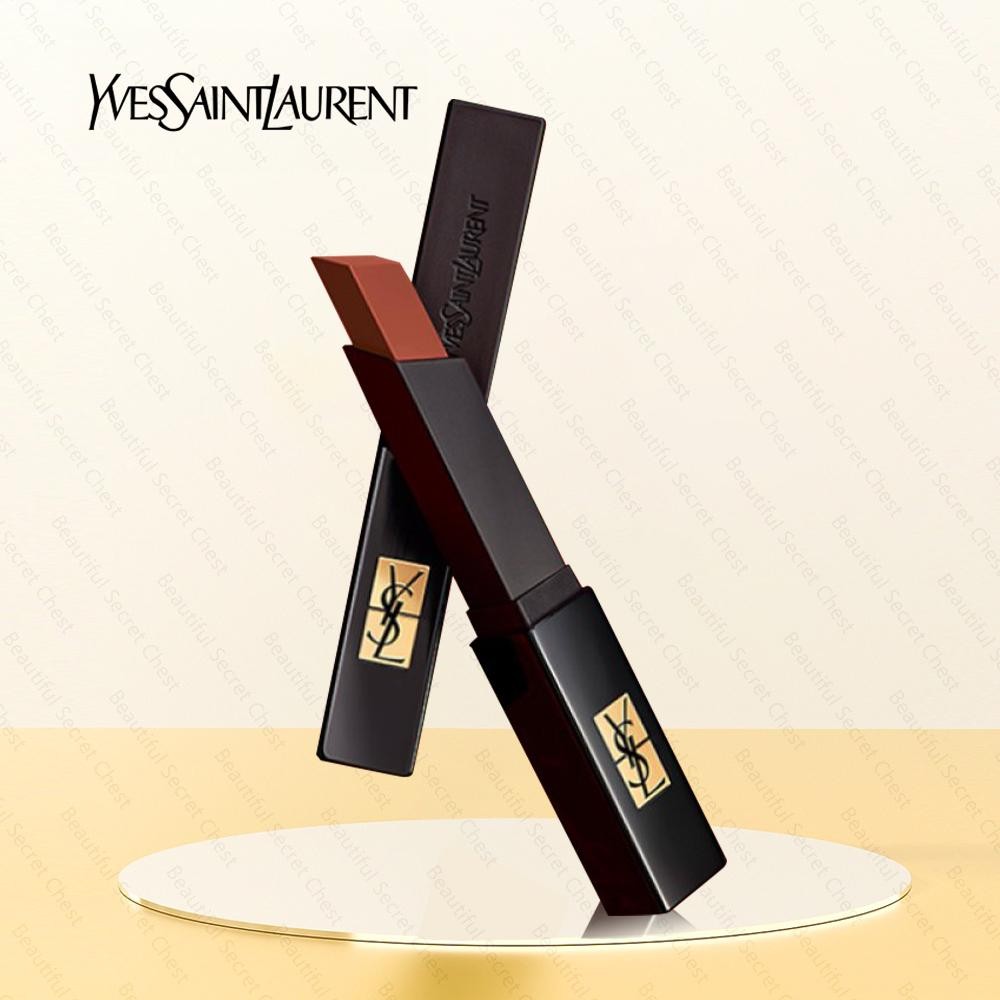 Ysl Lipstik Yvessaintlaurent The Slim Semi-Matte Matte Longwear Lipstick Kotak Super-Slim Yang Membe