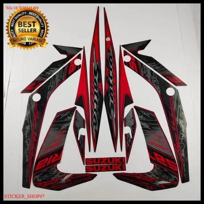 TERBARU (ORI) STRIPING SUZUKI SATRIA FU 150 2012 2013 BARONG SE MERAH ORIGINAL 