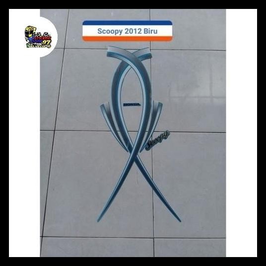 TERBARU (ORI) STIKER STICKER STRIPING MOTOR HONDA SCOOPY 2010 2011 2012 KARBU