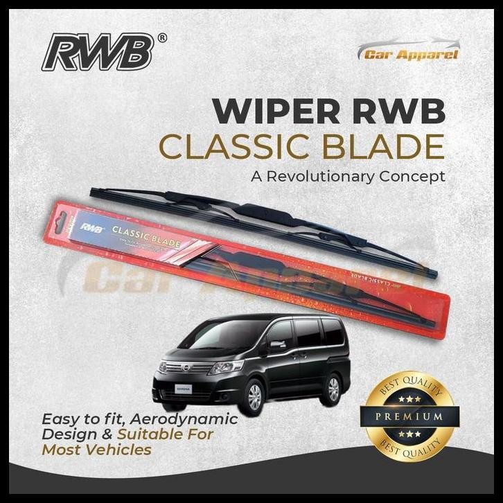 TERMURAH WIPER RWB CLASSIC NISSAN SERENA C25 / WINDSHIELD NISSAN SERENA C25 