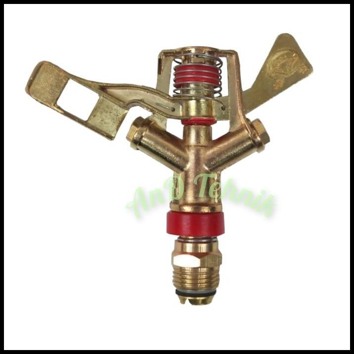 Sprinkler Taman Kuningan / Tabok / Brass Pulsating Sprinkler 1/2 Inch