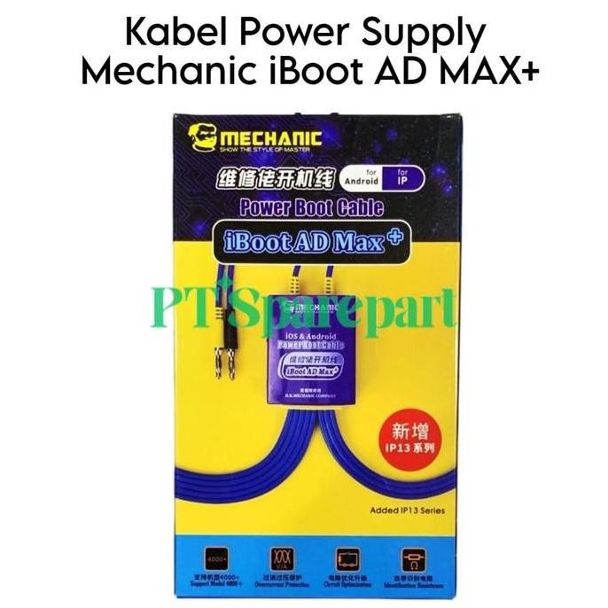 TERBARU - Mechanic iBoot AD MAX+ / Kabel Power Suply Boot Untuk Android dan iOS 5S Sampai 13 Pro Max