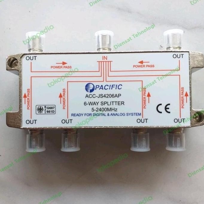 TERLARIS - Splitter Spliter Pacific 6 Way