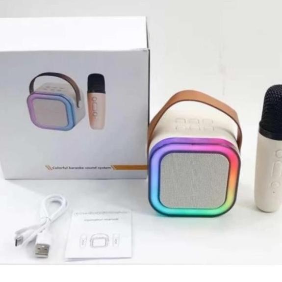 Speaker Karaoke Mini / Speaker Bluetooth + Mic Speaker Mini  - 1 Mic