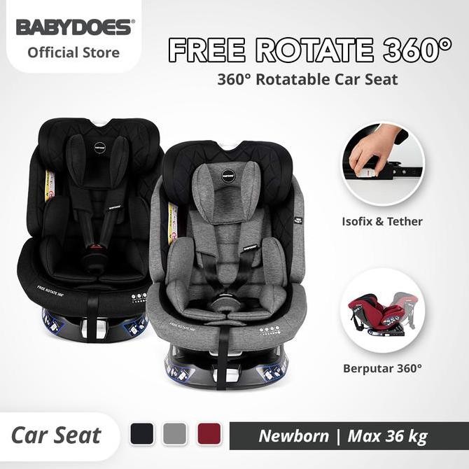 CARSEAT BABYDOES CH 8749 FREE ROTATE 360
