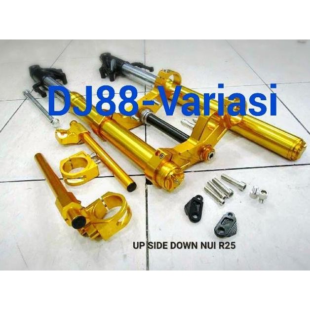 upsidedown nui Yamaha R25 Double disc + stang usd 51mm | USD nui r25