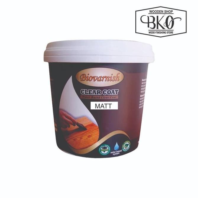 Premium cat kayu water based clear matt biovarnish (clear coat)