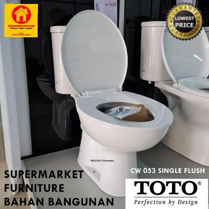 Kloset Duduk Toto - Kloset Toto - Cw053 Single Flush - Toto