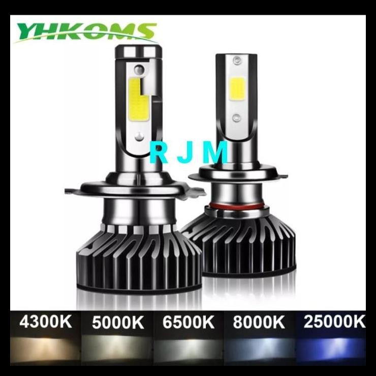 TERMURAH LAMPU BOHLAM LED H4 5000K MERK YHKOMS 