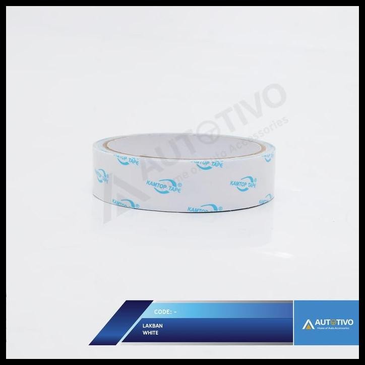 

TERBARU DOUBLE COATED TISSUE TAPE WHITE LAKBAN PUTIH 24MM*5M*0,15MM !
