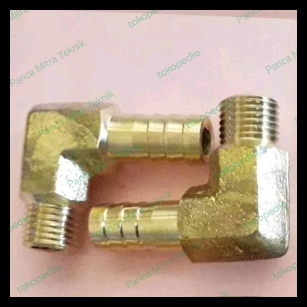 HOT DEAL NEPEL SELANG L DRAT LUAR 1/8" SELANG 5/16" INCH 