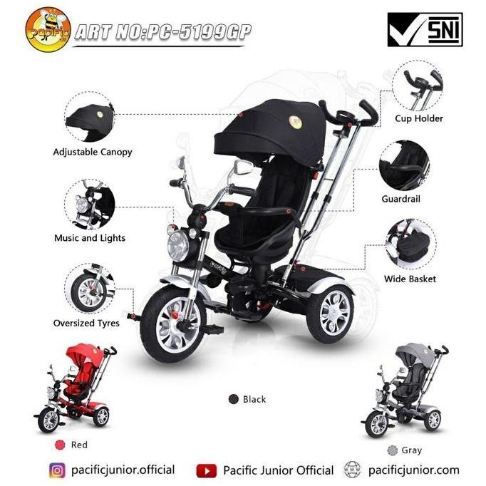 Sepeda stroller roda 3 Pacific 5199