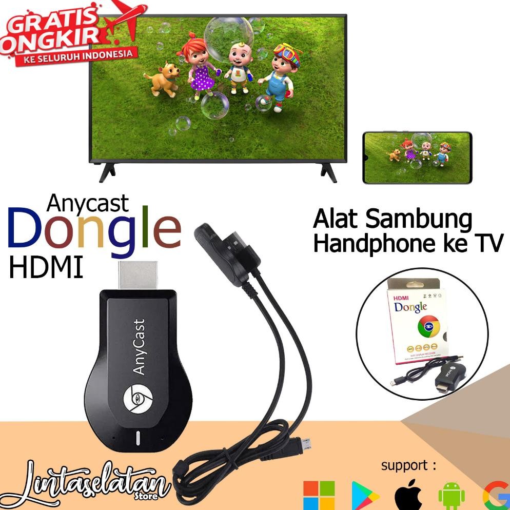 Screen rroring Anycast Dongle Wifi HD Display Receiver Menyambungkan Hp Ke Tv HD