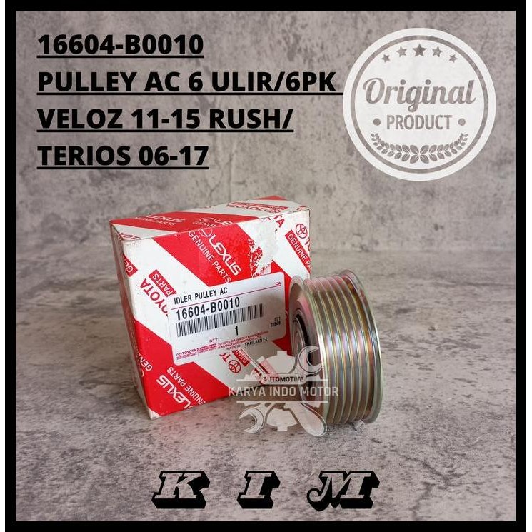 DISKON PULLY PULLEY TENSIONER AC (6 ULIR) 6PK TOYOTA AVANZA VELOZ 16604-B0010 