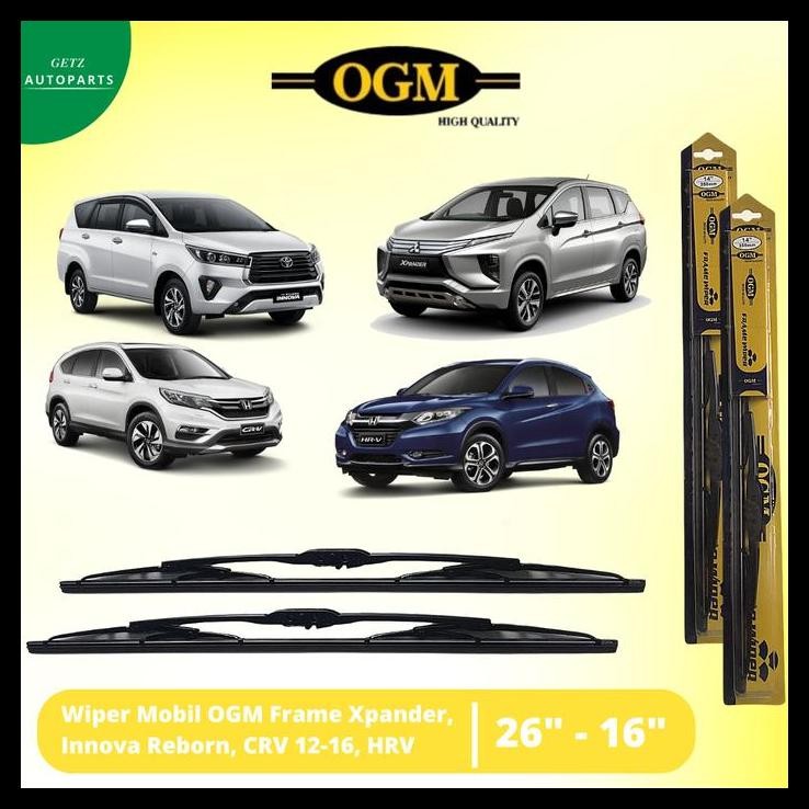 DISKON WIPER MOBIL OGM FRAMELESS XPANDER- INNOVA REBORN- CRV 2012-2016- HRV 