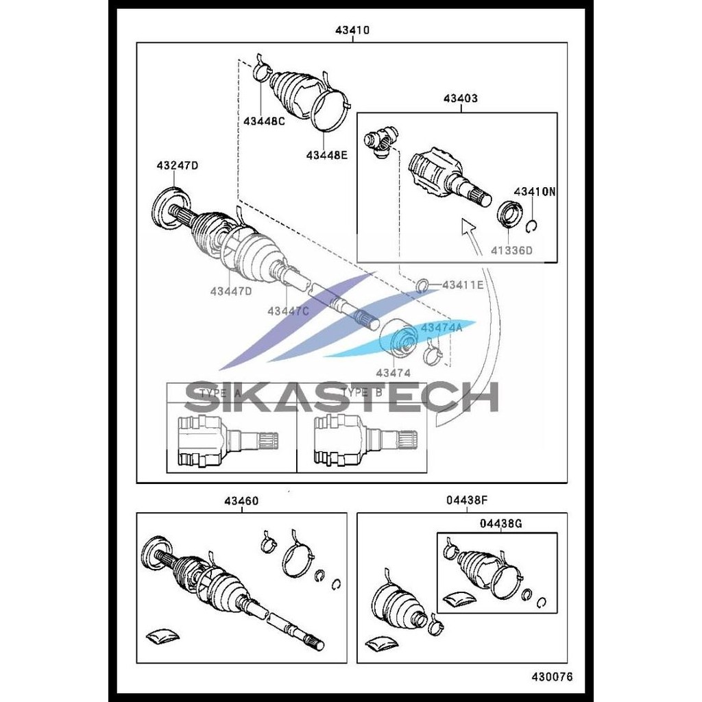 BEST DEAL OUTER CV JOINT / AS RODA KOHEL LUAR TOYOTA COROLLA EE80 SE SALOON 1.3 