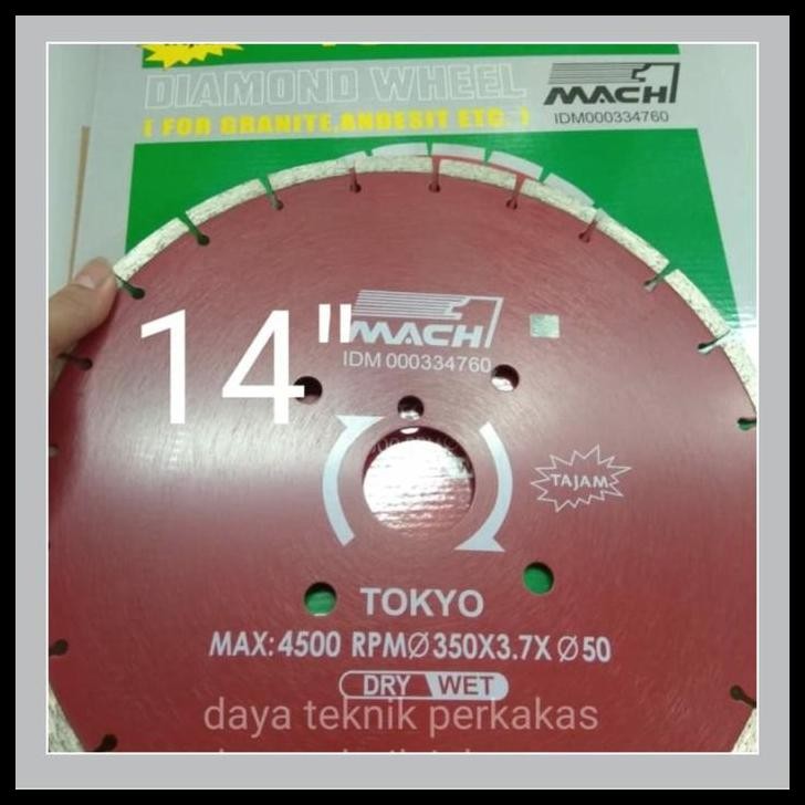 

HOT DEAL DIAMOND WHEEL TOKYO 14" / PISAU CUTTER TOKYO POTONG ASPAL 14" !!!!!!