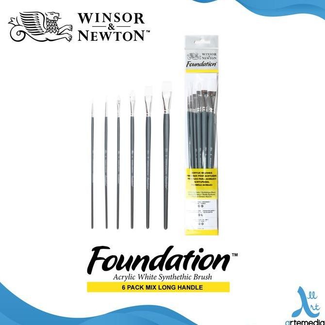 

Kuas Lukis Winsor & Newton Foundation Set 6 Mix White Brush Lh