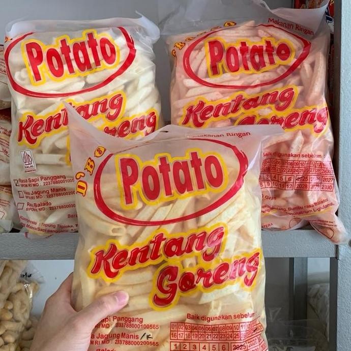 

Camilan Kentang Goreng Stick Sapi Panggang Balado Jagung Manis Pack - Spicy, Makanan, Food, Pedas, Snack, Bbq, Keripik, Cemilan