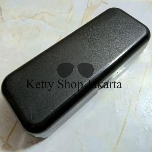 Box Kotak Cepuk Hardcase Wadah Tempat Kacamata Hitam Persegi Panjang DiM