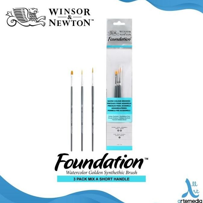 

Kuas Lukis Winsor & Newton Foundation Set 3 Mix A Golden Brush Sh