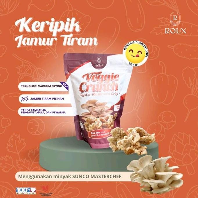 

Veggie Crunch Keripik Sayur Brokoli Paprika Jagung Manis Bawang Bombay Onion Jamur Tiram 50G Snack Enak Sehat Gurih Nagih Pouch Food Crispy Cemilan Makanan Camilan Chips Kripik