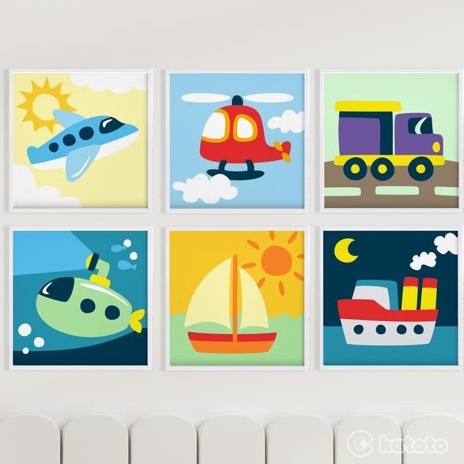 

Paint By Numbers Transportation Series Paket Melukis Anak Transportasi