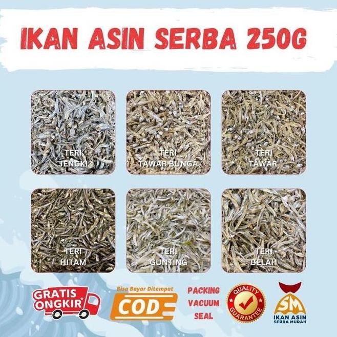 

TERSEDIA IKAN ASIN SERBA 250G [