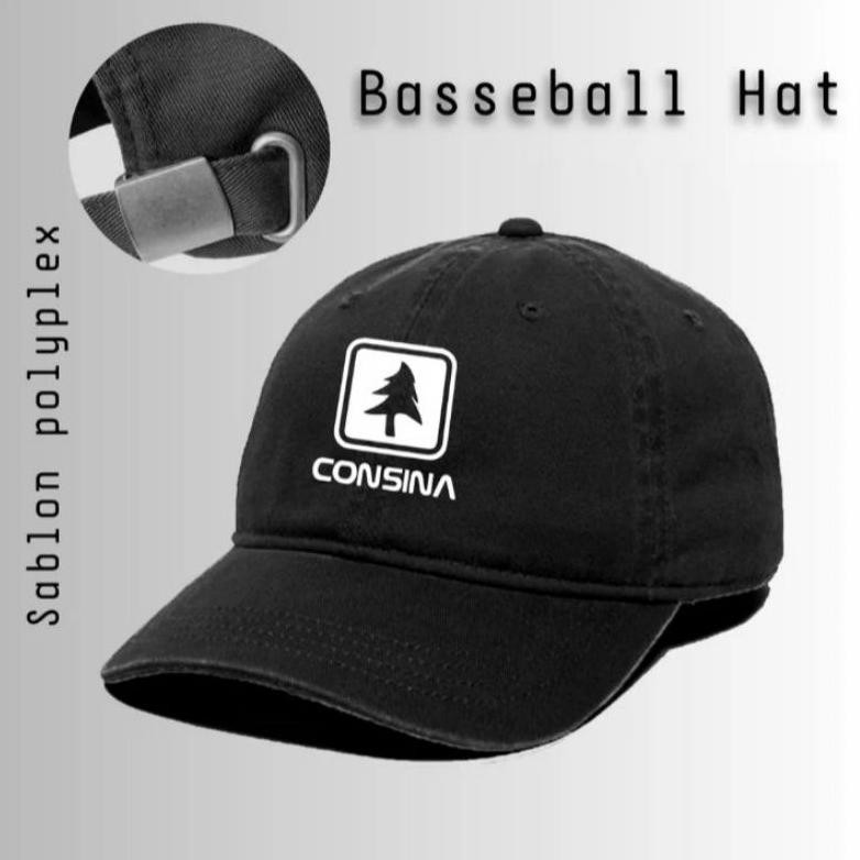 TOPI BASEBALL HAT TOPI CASUAL CAPS PREMIUM PRIA ORIGINAL LOGO CONSINA DiM