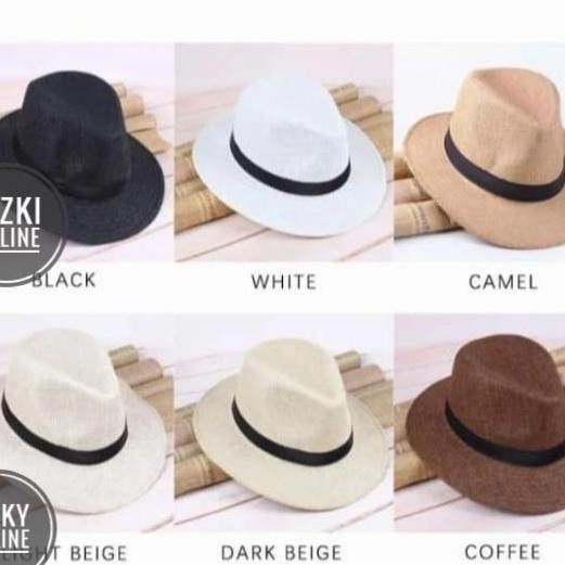 topi fedora lebar besar pantai pria wanita panama cm