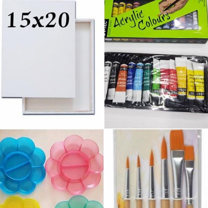 

Paket Promo Alat Lukis + Kanvas 20X15