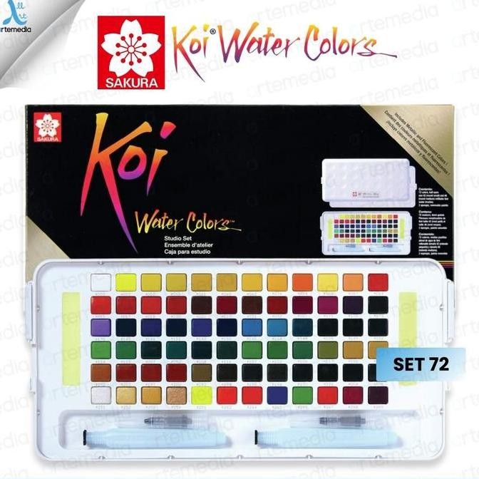 

Cat Air Sakura Koi Watercolor 72 Studio Set Sketch Box