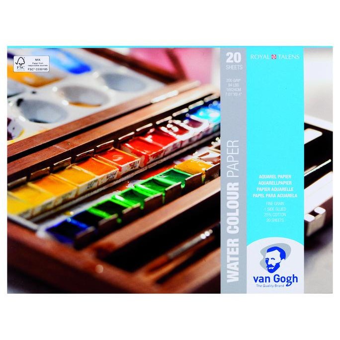

Van Gogh Water Colour Paper 20 Sheets 18 X 24 Cm
